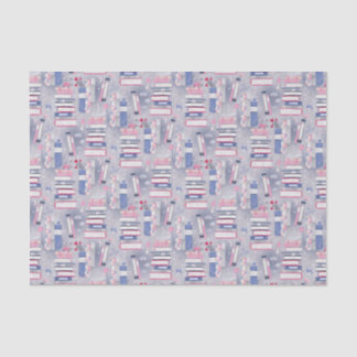 Fairytale Pile of Books Gray Tissue Paper