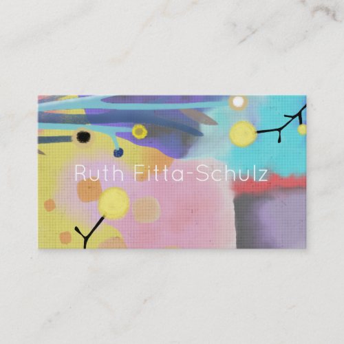fairytale pink and blue cute business card