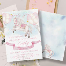 Fairytale Pony Stars Balloons Birthday Girl Party