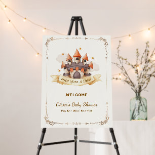 Fairytale Prince Castle Baby Shower Welcome Sign