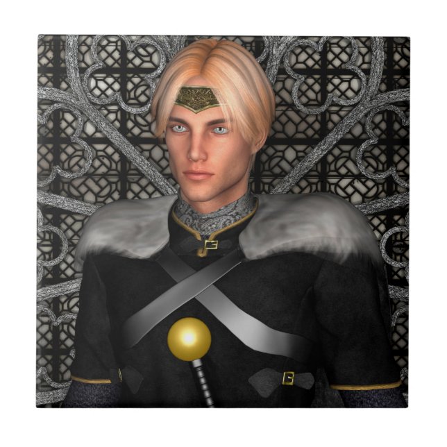 Fairytale Prince Ceramic Tile (Front)