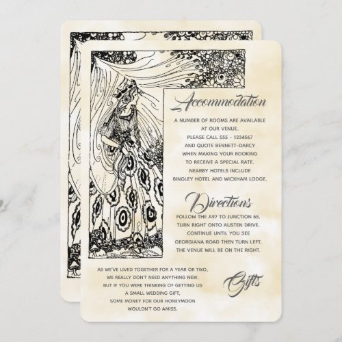 Fairytale Princess Additional Information Card