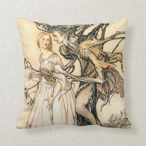 Fairytale Princess and Tree Elf Pillow