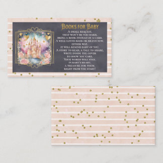 Fairytale Princess Baby Shower Books for Baby Enclosure Card