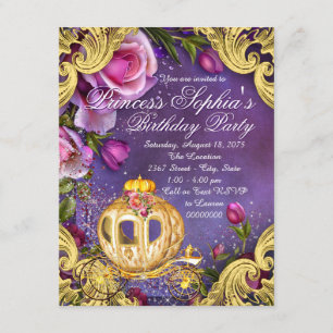 Fairytale Princess Birthday Party Invitation