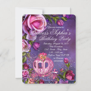 Fairytale Princess Birthday Party Invitation