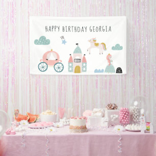 Fairytale Princess Birthday Party Welcome Banner