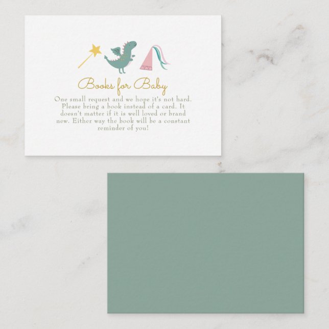 Fairytale Princess Books for Baby Enclosure Card (Front/Back)