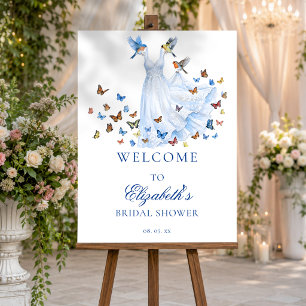 Fairytale Princess Dress Bridal Shower Welcome Foam Board