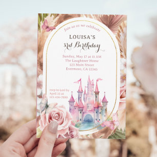 Fairytale Princess Enchanted Forest Birthday Invitation