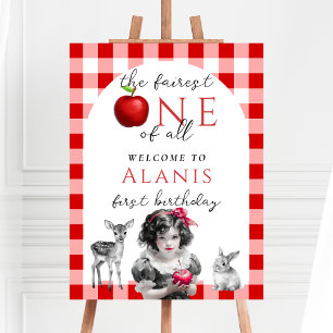 Fairytale Princess Fairest One Of All 1st Birthday Foam Board