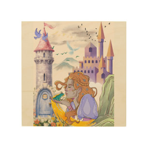 Fairytale Princess Fairytale Princess Throw Pillow Wood Wall Art