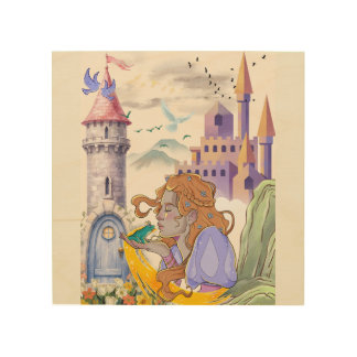 Fairytale Princess Fairytale Princess Throw Pillow Wood Wall Art