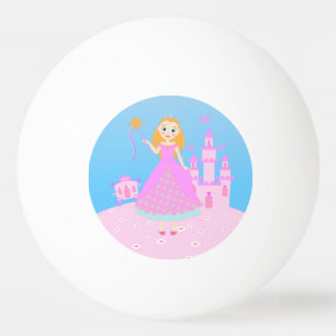 Fairytale Princess in Pink Birthaday Party Ping-Pong Ball