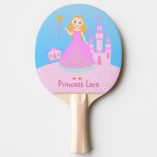Fairytale Princess in Pink Birthaday Party Ping Pong Paddle