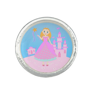 Fairytale Princess in Pink Birthaday Party Ring