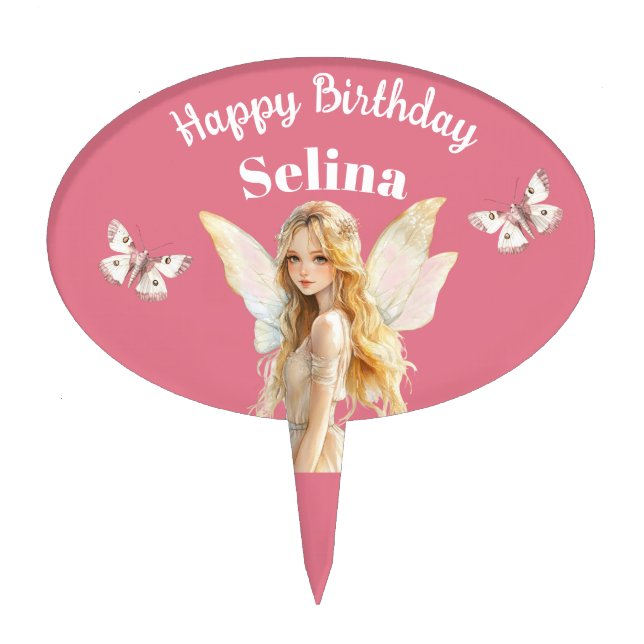 Fairytale Princess Party Theme Cake Topper (Front)