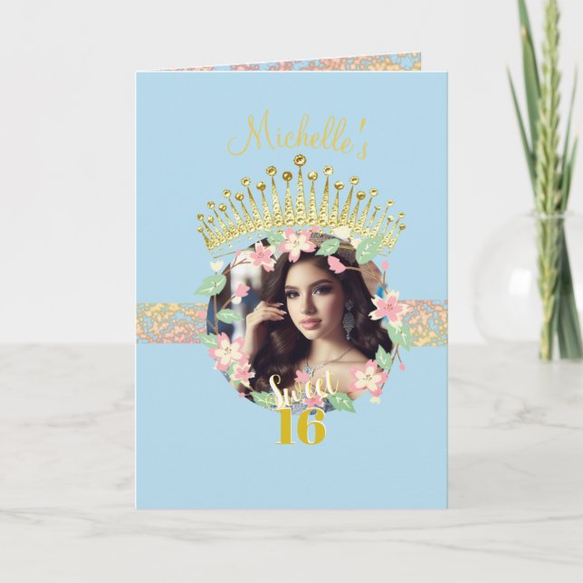 Fairytale Princess Photo Sweet sixteen Program (Front)