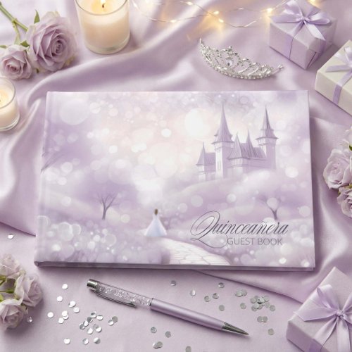 Fairytale Princess Quinceanera Lavender ID1030 Guest Book