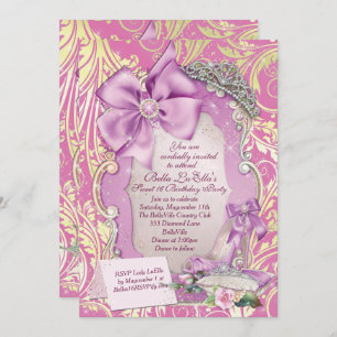 Fairytale Princess Sweet 16 Invitation