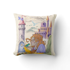 Fairytale Princess Throw Pillow