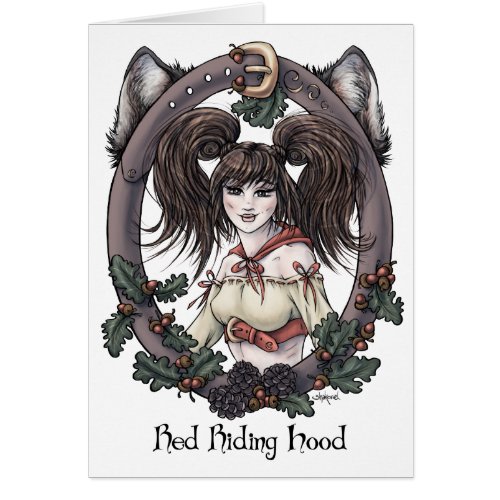 Fairytale Red Riding Hood Fantasy Art Card 2
