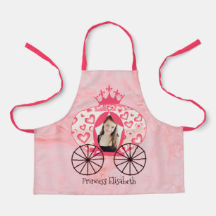Fairytale Royal Princess Carriage Girl Birthday Apron