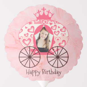 Fairytale Royal Princess Carriage Girl Birthday  Balloon