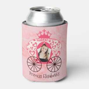 Fairytale Royal Princess Carriage Girl Birthday  Can Cooler