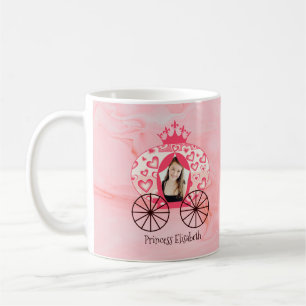 Fairytale Royal Princess Carriage Girl Birthday Coffee Mug