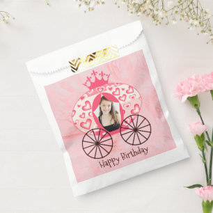 Fairytale Royal Princess Carriage Girl Birthday Favor Bag