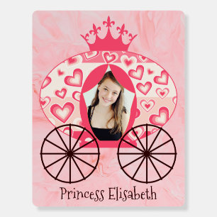 Fairytale Royal Princess Carriage Girl Birthday Foam Board
