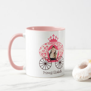 Fairytale Royal Princess Carriage Girl Birthday Mug