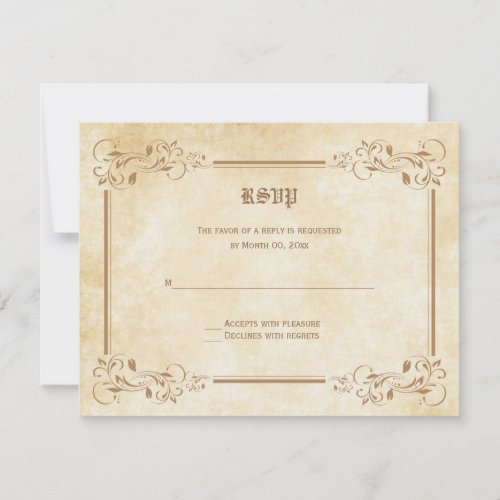 Fairytale RSVP Response Cards