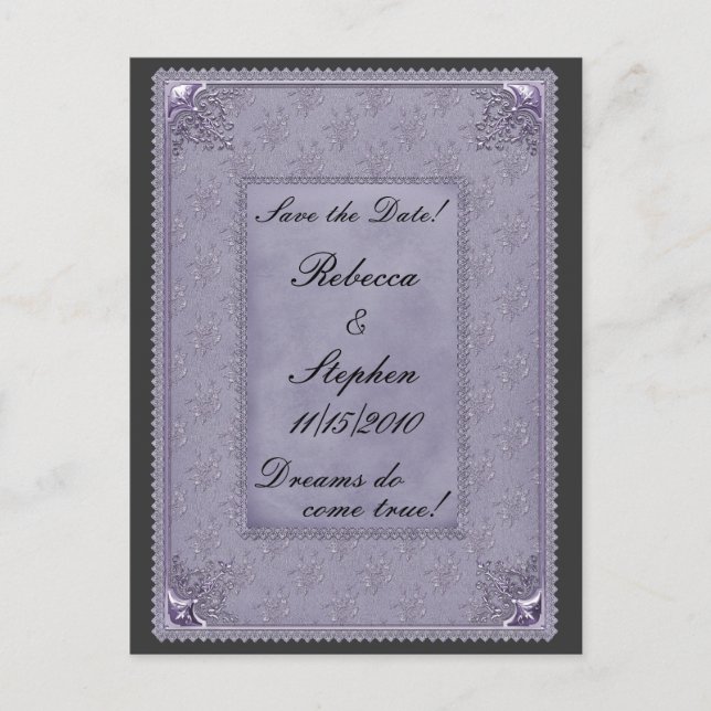 Fairytale Save the Date! Announcement Postcard (Front)