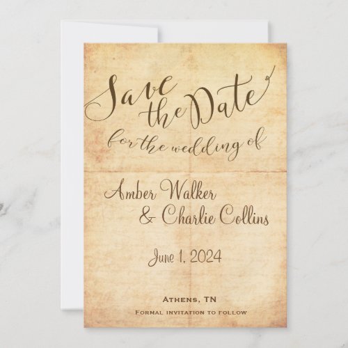 Fairytale Save The Date Invitation