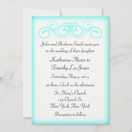 Fairytale Scroll Wedding Personalized Invitation