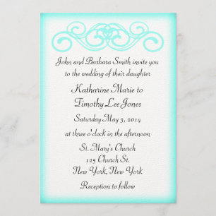 Fairytale Scroll Wedding Invitation
