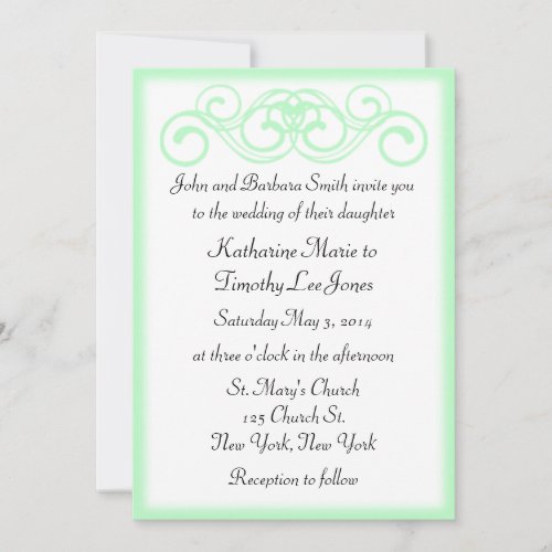 Fairytale Scroll Wedding Custom Announcement