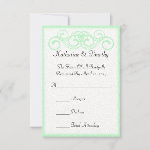 Fairytale Scroll Wedding RSVP
