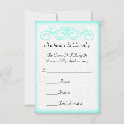 Fairytale Scroll Wedding RSVP