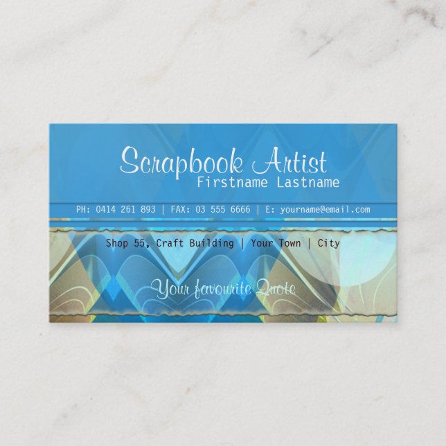Fairytale Shells Business Card (Front)