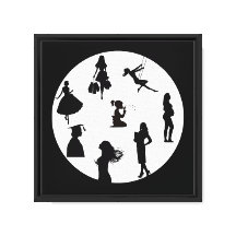 Fairytale Silhouettes Moon Wall Art – Magical Fant