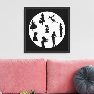 Fairytale Silhouettes Moon Wall Art – Magical Fant