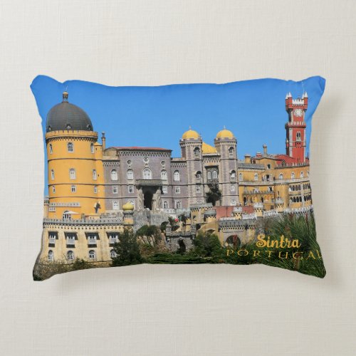 Fairytale Sintra Palace photo in Portugal Accent Pillow