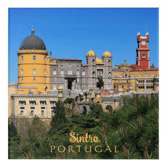 Fairytale Sintra Palace photo, in Portugal Acrylic Print (Front)