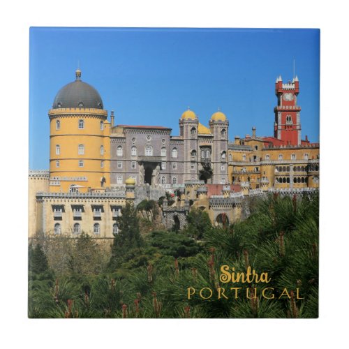 Fairytale Sintra Palace photo in Portugal Ceramic Tile