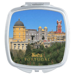 Fairytale Sintra Palace photo, in Portugal Compact Mirror