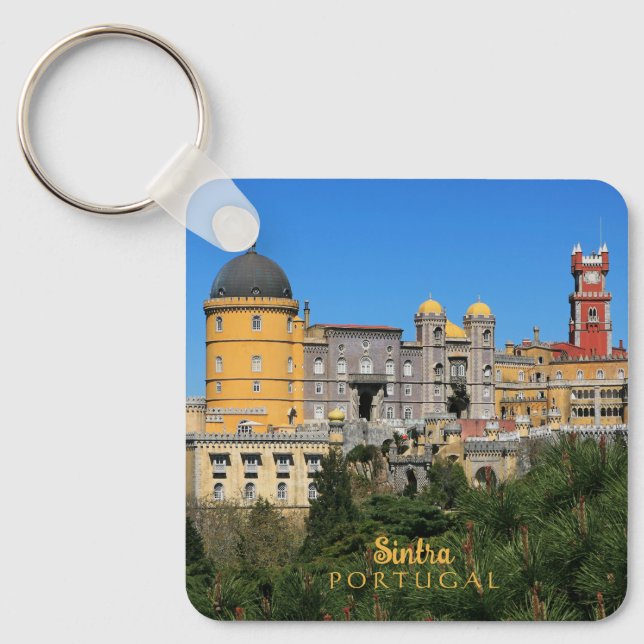 Fairytale Sintra Palace photo, in Portugal Keychain (Front)