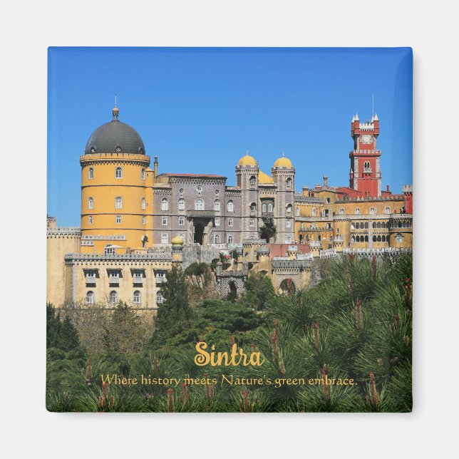 Fairytale Sintra Palace photo, in Portugal Magnet (Front)